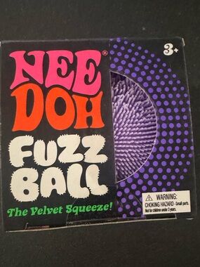 Nee Doh Fuzz Ball Purple Velvet Squeeze